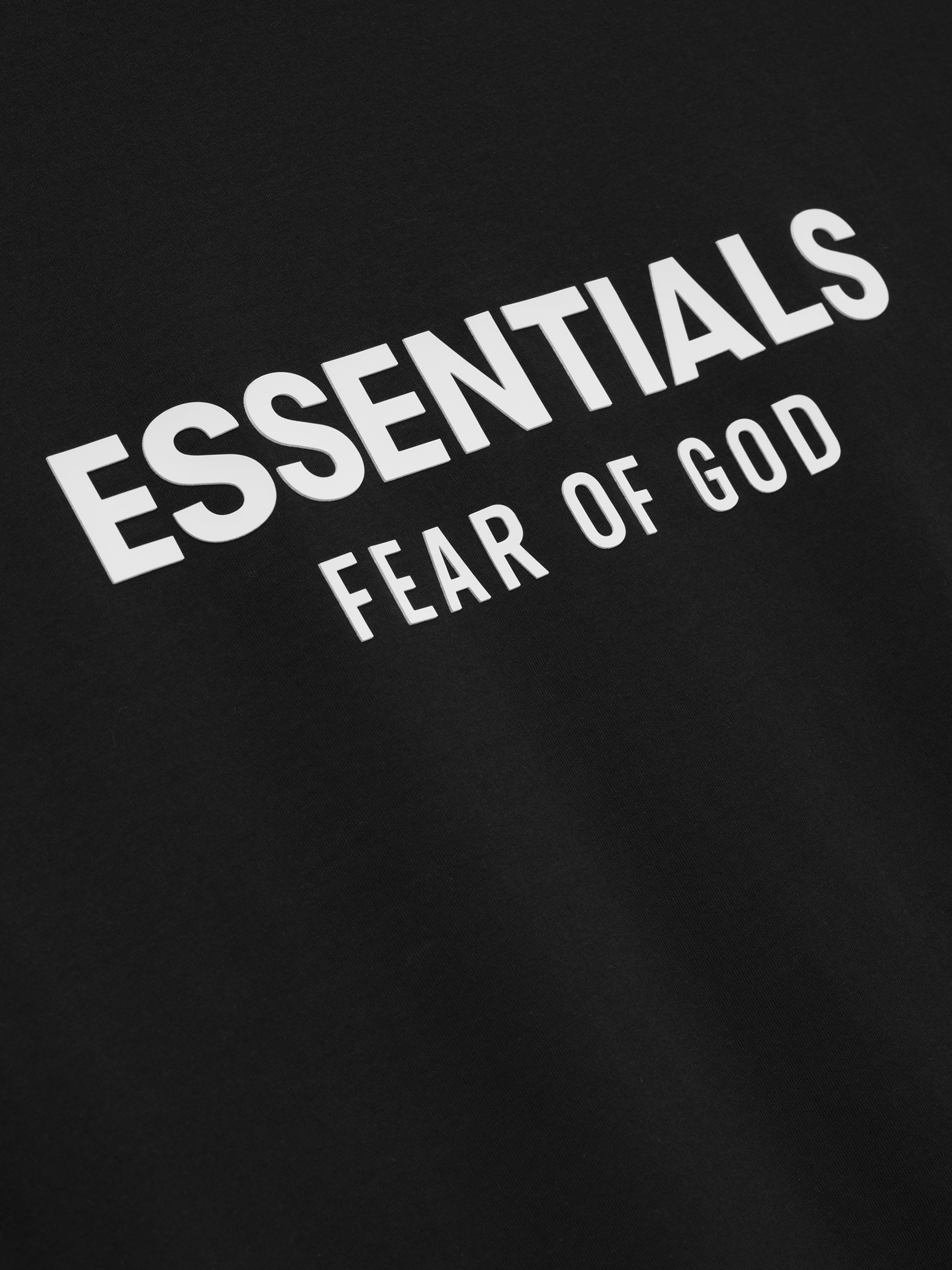 Essentials Tee Jet Black / white