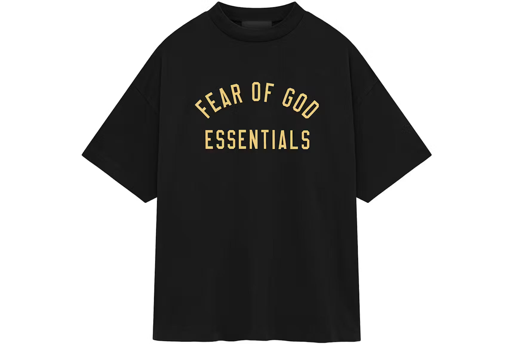 Essential T-shirt Black And Gold Arch