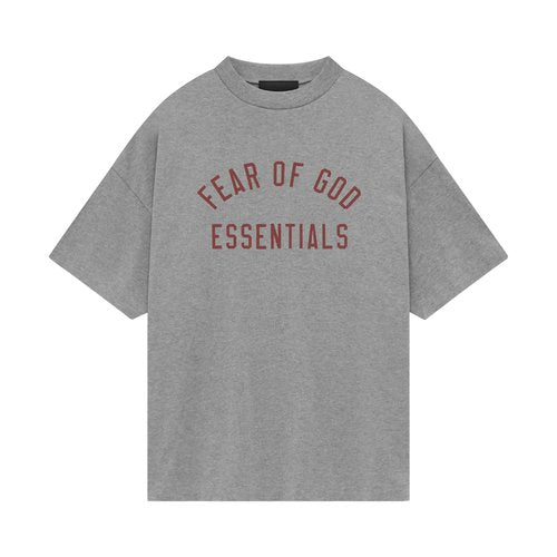 Essential T-shirt Heather Grey Red Arch